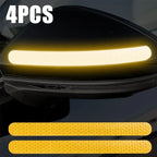 6/2pcs Car Reflective Safety Strip Stickers Car Rearview Mirror Reflective Sticker Reflective Warning Safety Tape Accessories
