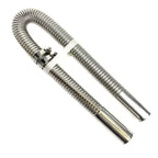 Air Diesel Parking Heater Stainless Steel Exhaust Pipe Tube Gas Vent Hose +Aluminum Foil Sleeve With Hose Clamp For Car Amagi