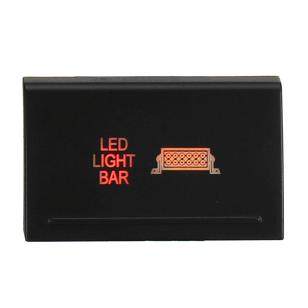 Push Button Switch Amber/Red LED Work Rear Spot Reverse LIGHT BAR For Amarok Click The Reverse Light Button Switch After Work