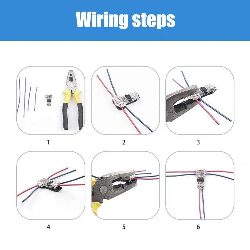 T-Tap Wire Connectors – I & T Type 2-Pin Splice Connector 12V 24V DC 300V AC 18-22AWG