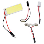 Car Interior Ceiling LED Light Panel 6000K White COB LED Light Panel With Light Adapter For Car Interior Ceiling 16/24/36/48 LED