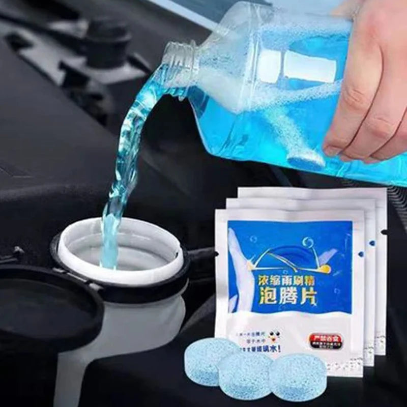 300/10PCs Solid Car Windshield Cleaners Effervescent Tablets Windscreen Window Glass Dust Wiper Car Wash Tool Car Accessories
