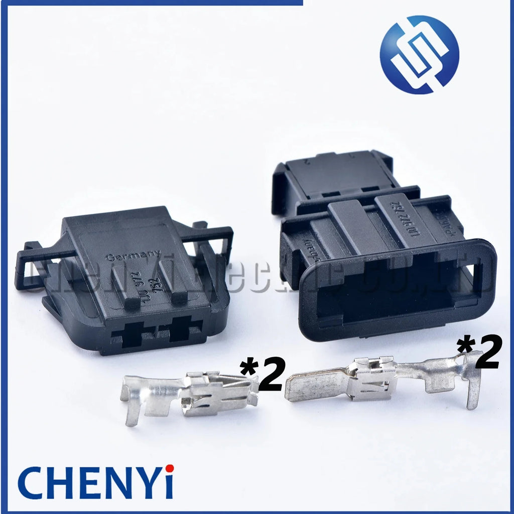 2 Pin Automotive Connector Air Conditioner Blower Motor Plug Socket 1J0 972 752 1J0 972 762 1J0972762 1J0972752