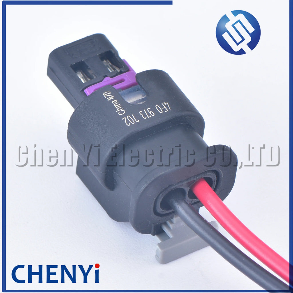 2 Pin auto fuel injector connector wires waterproof sensor plug 0-2112986-1 1-1718643-1 4F0973702 4F0 973 702