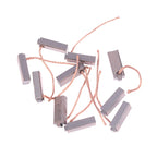 High Quality 10Pcs 5*7*19mm Copper Electric Generator Carbon Brushes Car Alternator Power Tools Car Regulator Low Copper