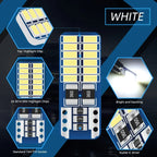 20PCS T10 W5W LED Canbus 3014 24SMD No Error 194 168 Car Interior Instrument Light Bulb Lamp 12v Universal White 6000k Amagi