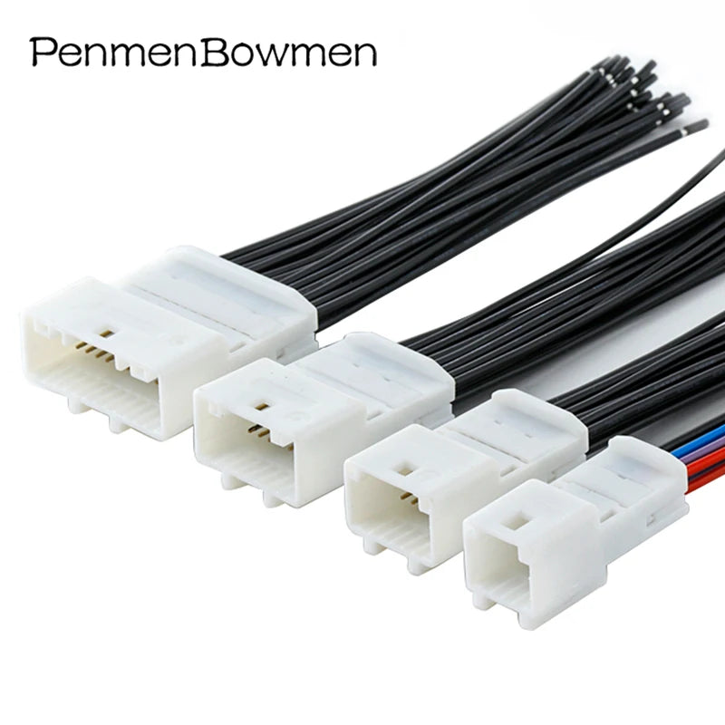 1 Set 4 8 12 16 24 32 40 Pin Car Navigation Reversing Audio Vehicle Central Control Electrical Connector Wire Harness Plug