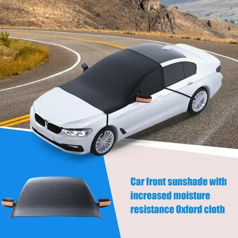 Thickened Car Snow Shield - Front Windshield Winter Frost-Proof Cover, Winterproof Car Clothing, Windshield Snow Shield Amagi
