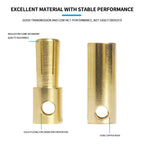40Pcs Gold-Plated Bullet Banana Connectors, 2–8mm Pure Copper Plug Set for RC Brushless Motor & ESC Wiring
