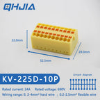 Fast Wiring Mini Rail-Type Quick Junction Box | 1-In-Multi-Out Plug-in Terminal Wire Connector for Easy Electrical Connection