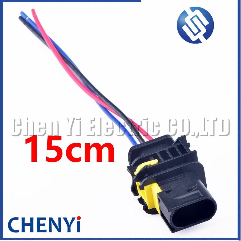 3 Pin female or male waterproof injector connector automotive electrical car ECU connector 1-1418448-1 1-1703843-1 1-1670730-1