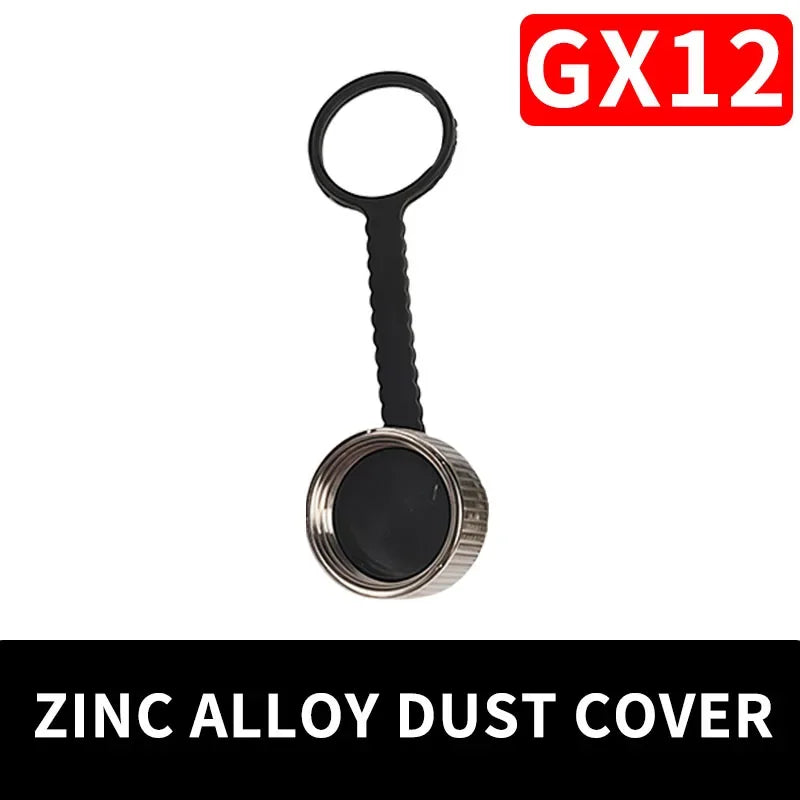 GX12 GX16 GX20 Aviation Connector Dust Cover, Threaded Protective Cap for Plug/Socket, Waterproof, Metal/Plastic Options