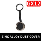 GX12 GX16 GX20 Aviation Connector Dust Cover, Threaded Protective Cap for Plug/Socket, Waterproof, Metal/Plastic Options