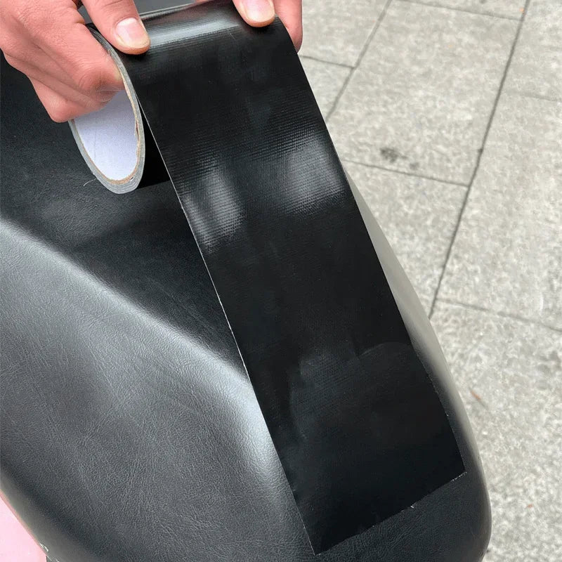 Black Artificial Leather Repair Tape Self-Adhesive Strong Patch Waterproof PU Repair Cushion Attached Motorcycle Leather Chair