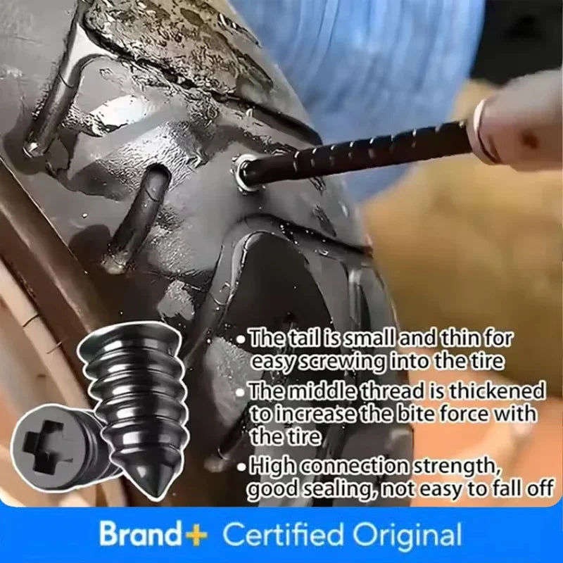 Tire Repair Nails Kit For Car/Motorcycle Fast Self-Service Tire Repair Tools Screw Repair Plugs With Box And Screwdriver Amagi