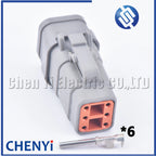 2 3 4 6 8 12 Pin Waterproof Connector Plug DTM06-2S-E007 DTM06-3S-E007 DTM06-4S-E007 DTM06-6S-E007 DTM06-8S-E007 DTM06-12S-E007