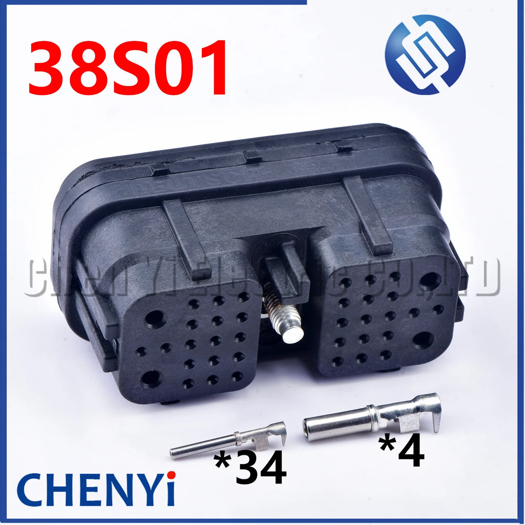 38 Pin connector DRC26-38S automotive waterproof plug DRC26-38S01 DRC26-38S02 With Pins For Deutsch DRC series