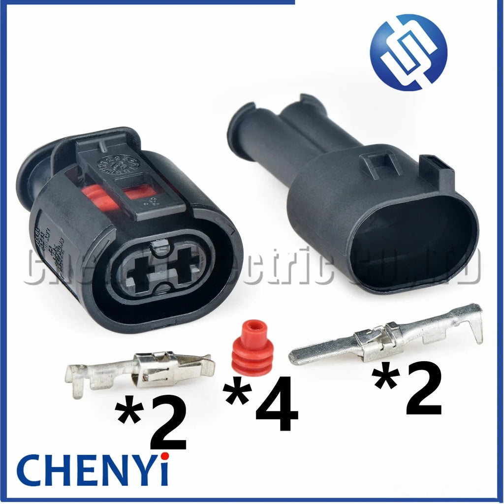 2 Pin Automotive waterproof connector ABS sensor harness plug 357973202 6N0927997 357 973 202 6N0 927 997