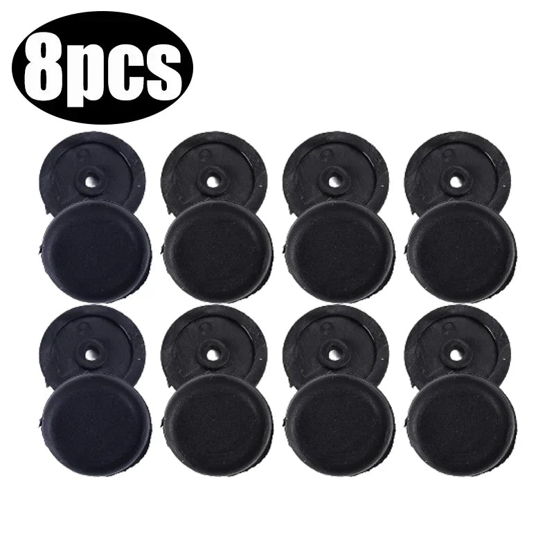 4/8pcs Car Safety Seatbelt Stopper Buckle Adjust Seat Belt Spacing Limit Stop Plastic Anti-slip Button Retainer Car Interior