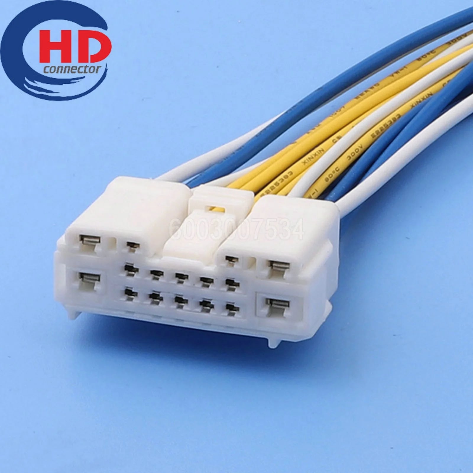 16 Pin Connector Unsealed Female Connector Cable Motorcycle Electrical Harnesses Wiring Harness Housing 6098-7327