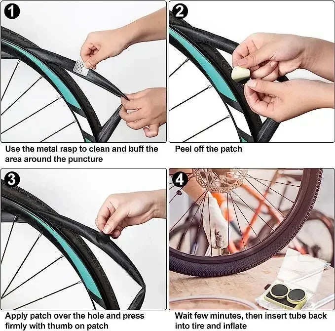 Quick-Fix Glue-Free Bicycle Tire Repair Patche 1/30/50pcs Durable Protection for Mountain Road Bikes with Easy Application amagi