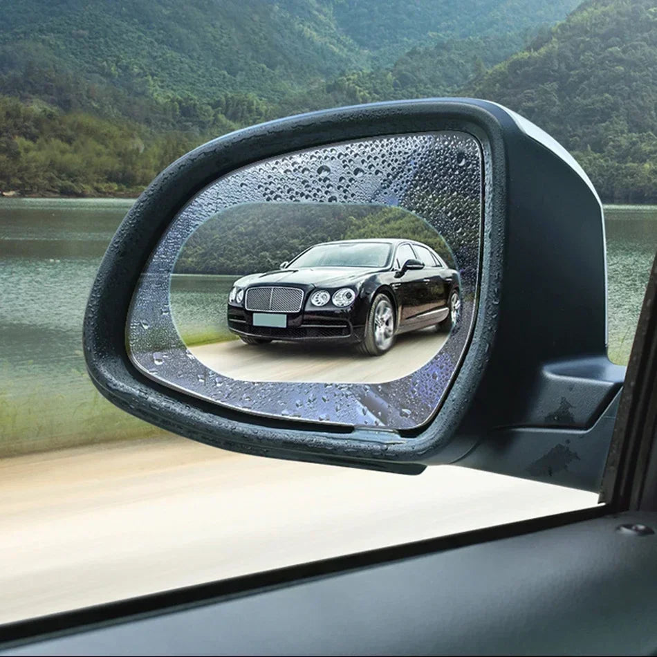 2PCS Car Rearview Mirror Cover Anti-Fog Anti-glare Rainproof Film Clear Sight Safe Driving Auto Protection Car Glass Amagi