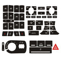 Door Lock Window Switch Button Repair Sticker For A3 8P 2004-2008 Radio Clima For ESP Headlight Button Repair Worn Knob Switch