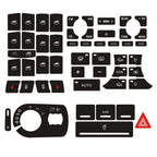 Door Lock Window Switch Button Repair Sticker For A3 8P 2004-2008 Radio Clima For ESP Headlight Button Repair Worn Knob Switch
