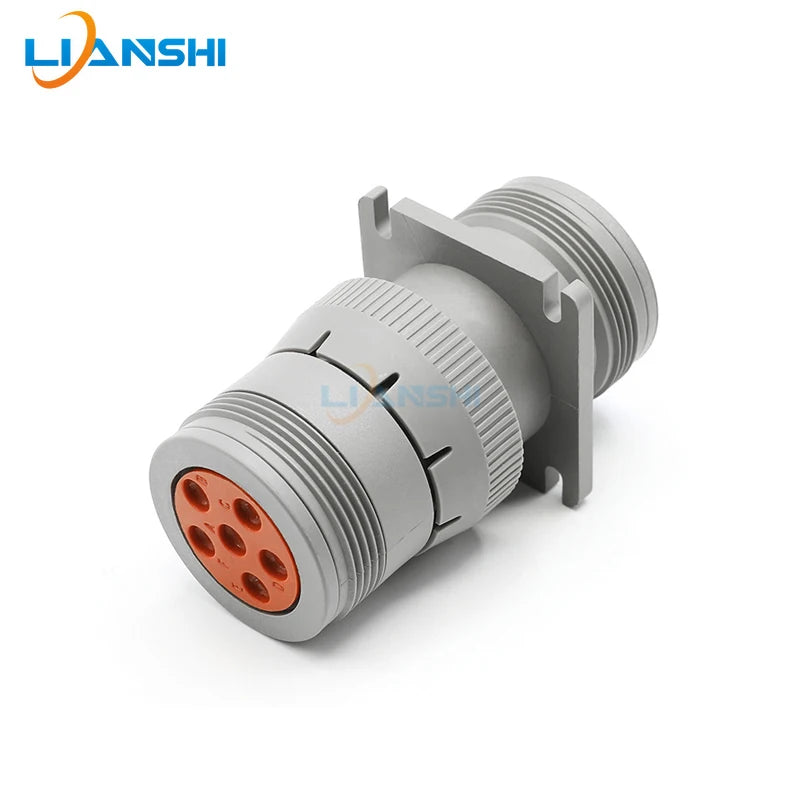 HD16-6-96S waterproof connector, 6-hole male and female for heavy-duty wire harness plug, HD10-6-96P