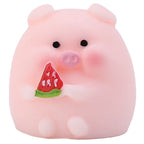 Cute Piggy Auto Interior Ornaments Resin Pink Pig Cartoon Toy Decoration Dashboard Desktop Office Garden Car Decor Accessories
