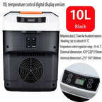 US/EU 220-240V 10L Car Home Refrigerator Mini Fridges 12/24V Freezer Cooler Heater Food Storage Box For Car Home Camping