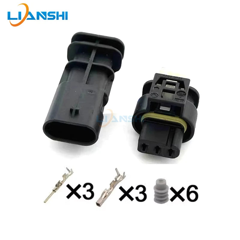 7615490-03 applies to Mercedes-Benz BMW Volkswagen Ford reversing radar 3p connector wiring harness plug 805-121-521