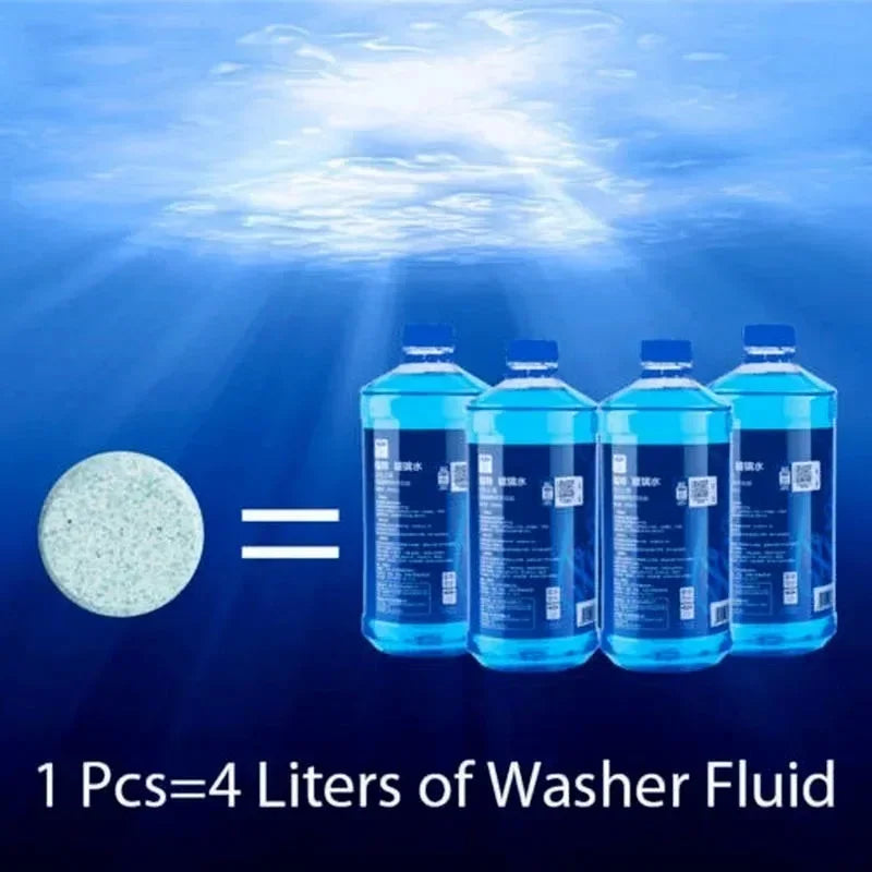 Car Windshield Cleaning Effervescent Multifunctional Glass Water Tablets Solid Cleaner Windshield Spray Car Wash Accessories