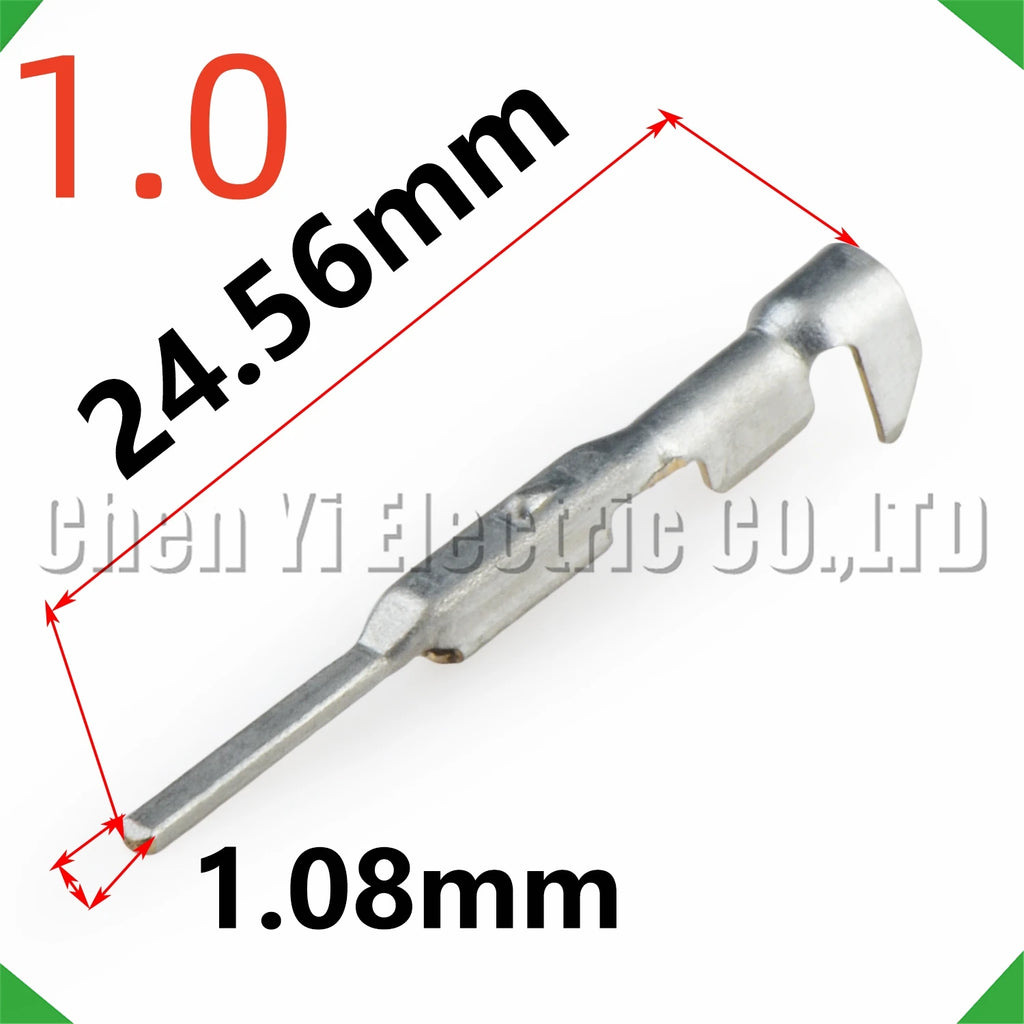 50 Pcs 1.0 mm Male or Female wire Crimp Pins For 7114-1466-02 7116-1466-02 Sheath Autom...
