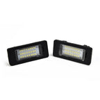 2pcs 24LED License Plate Number Light For BMW E90 M3 E92 E70 E39 F30 E60 E61 E93 Car Products License Plate Lights
