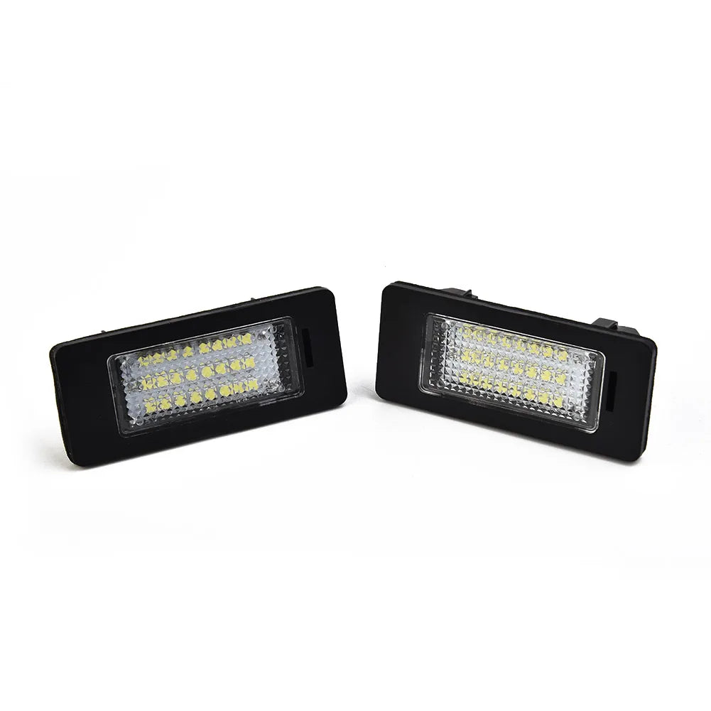2pcs 24LED License Plate Number Light For BMW E90 M3 E92 E70 E39 F30 E60 E61 E93 Car Products License Plate Lights