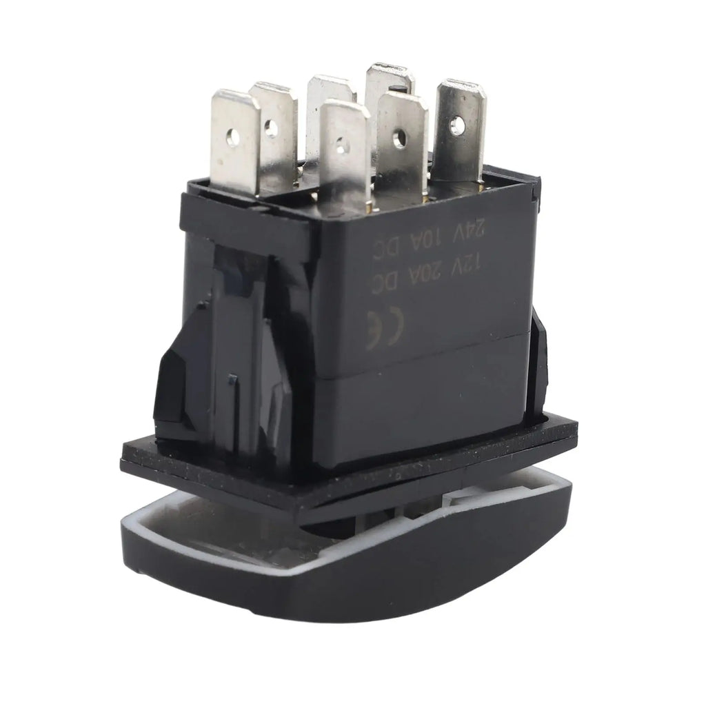 1 PC Winch IN OUT  Switch LED Rocker UTV Truck Boat 7 Pin  Switch Boat-shaped Switch For  Car Marine Truck Camper  Accessorie