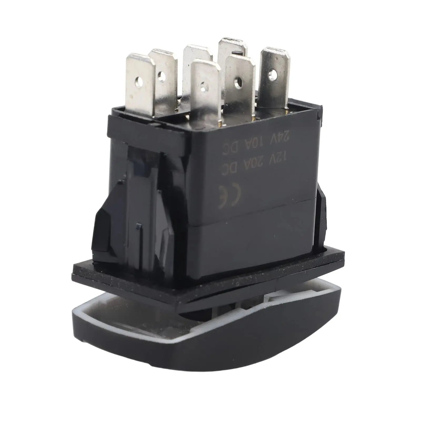 1 PC Winch IN OUT  Switch LED Rocker UTV Truck Boat 7 Pin  Switch Boat-shaped Switch For  Car Marine Truck Camper  Accessorie