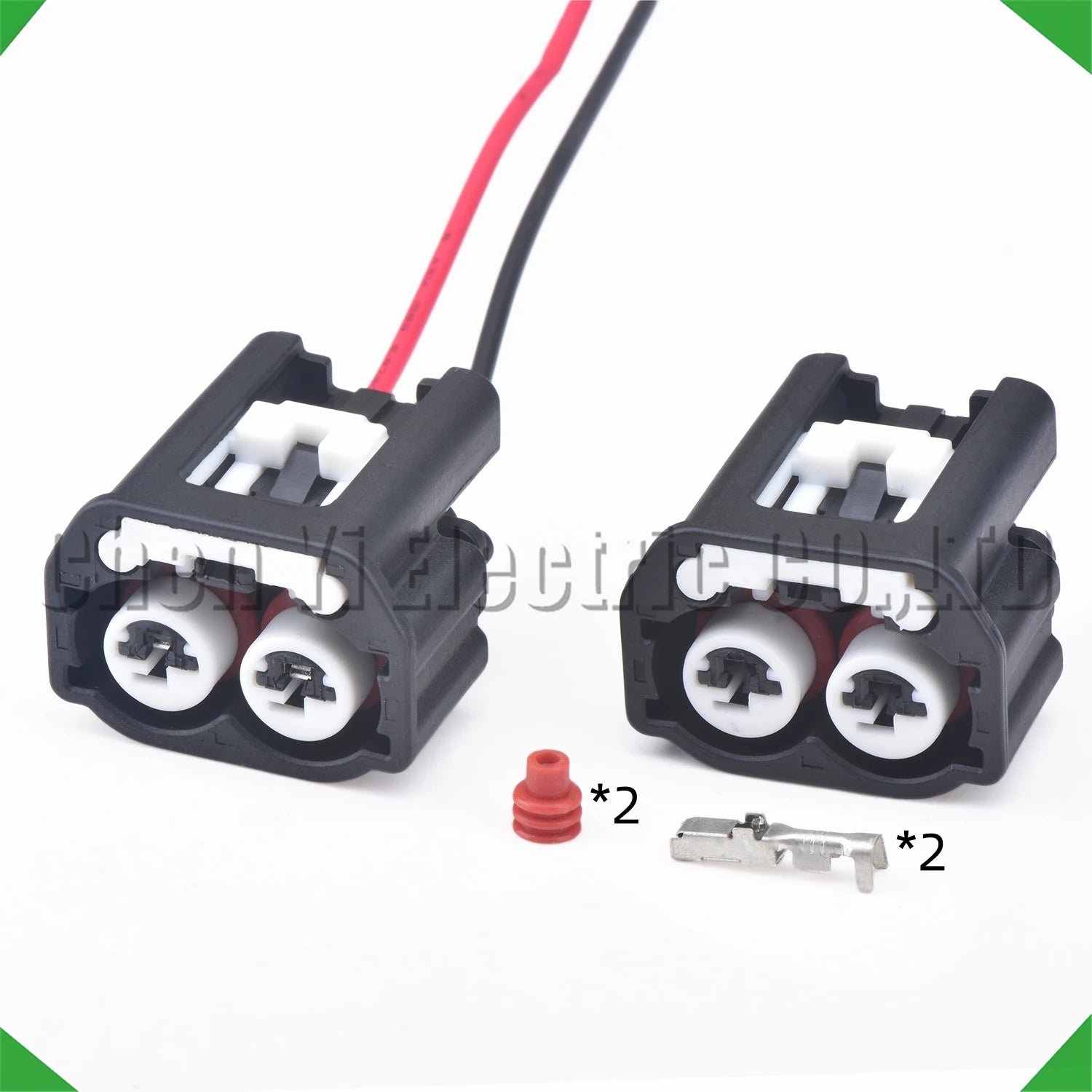 2 pin automotive crankshaft position sensor connectors wire harness plug 90919-05043 19...