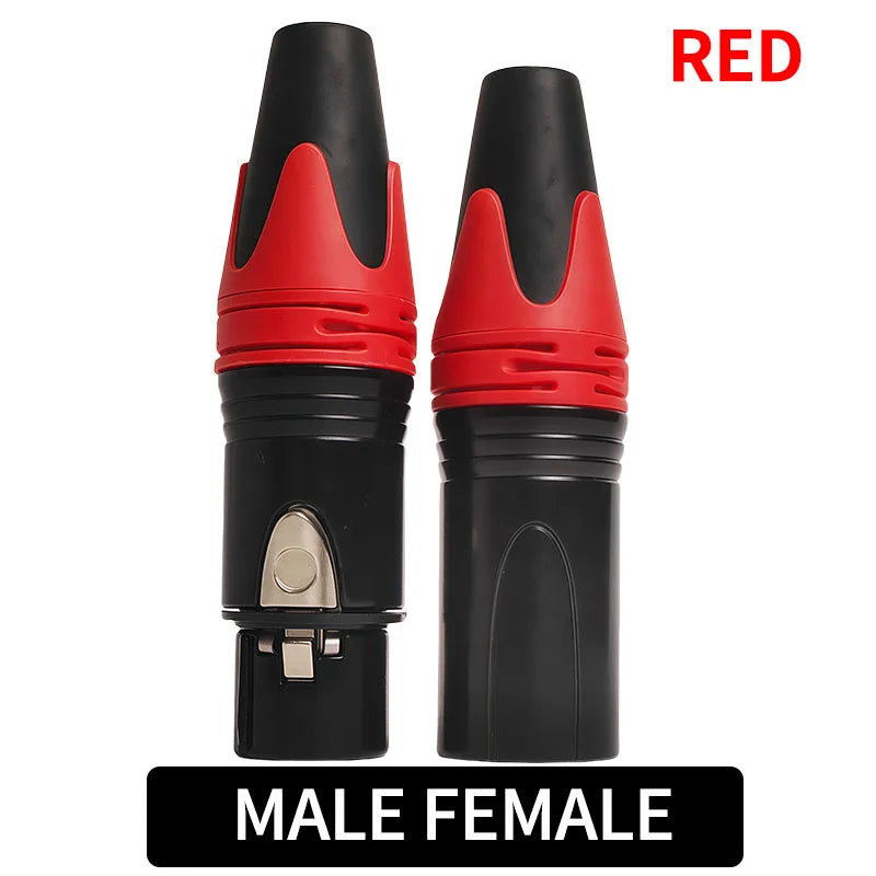 4/10/20PCS 3-Pin XLR Male to Female Adapter Connectors, Mic Audio Plug Converter for Microphone,Mixer,Amplifier, Sound Equipment
