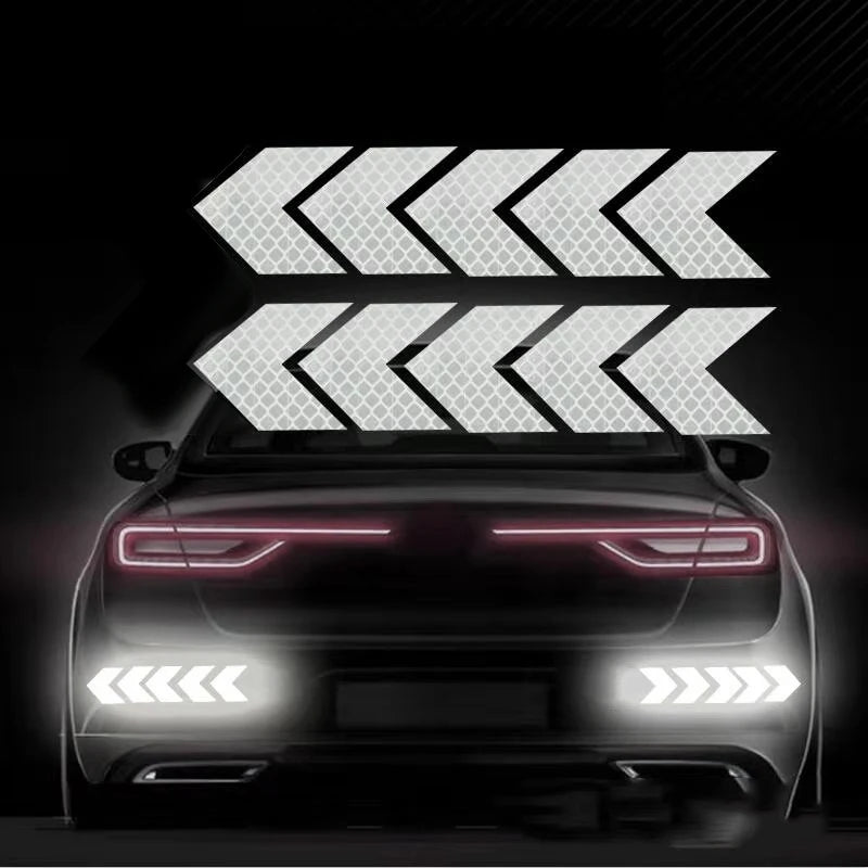 10 Pcs Bike Reflective Bicycle Fender Sticker Car Motorcycle Fluorescent Warning Decor Cycling Luminous Protector New