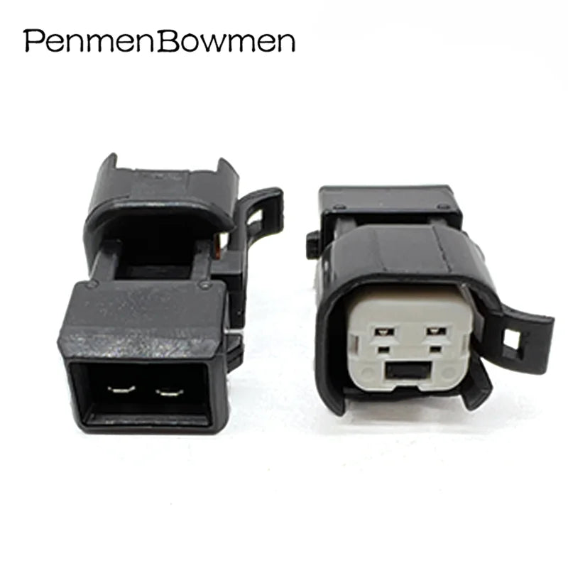 1 Set 2 Pin Car PCB Needle Seat Fuel Injector Adapter Electrical Connectors Wire Harness Plug Adapter for EV6-EV1USCAREV6EV14
