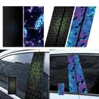 1PC For Honeycomb Car B-pillar Waterproof Decal DIY Door Pillar Sticker Car Door Post Sticker DIY Decor Center Pillar Sticker