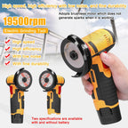 19500RPM Cordless Electric Angle Grinder 12V Rechargeable Mini Polishing Grinding Machine Multifunction Diamond Cutting amabilis