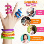 Sensory Sticks Toys, Anti Stress Relief Anxiety Silicone Textured Calming Sensory Toy For Autism ADHD Kids Antistress Amagi
