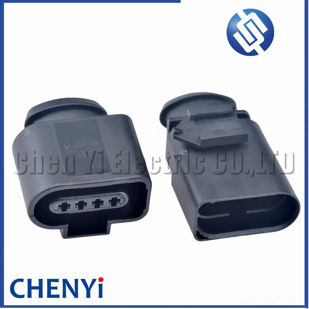 2 sets 4 Pin 1.5mm male or female auto coil Extension adapter electrical wire connector horn plug 1J0973804 1J0973704