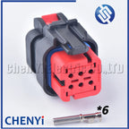 6 Pin Excavator Camshaft sensor plug Oil pressure atmospheric pressure sensor connector 776433-3 776433-2 776433-1 For Carter