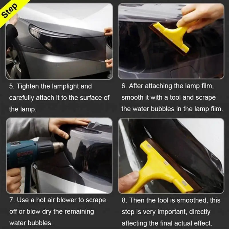 Gloss Transparent Light Black Smoke PVC Film Tint 30 X200cm Headlight Taillight Wrap Cover Film Foil Sticker Cover Car Styling
