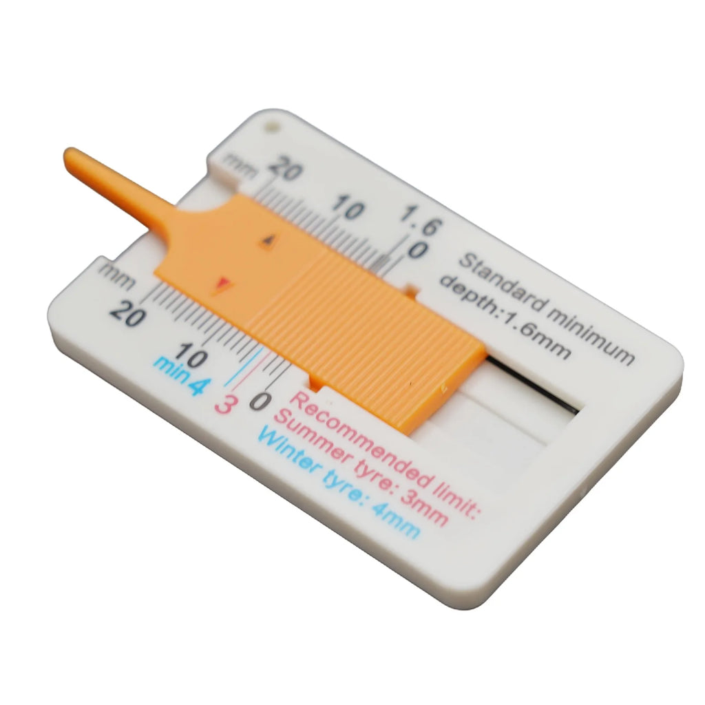 1 PCS Plastic Tire  Tread Ruler 0-20MM Vernier Depth  Caliper Tire Tread Depth Ruler Tire  Tread Depth Ruler  Vernier Depth Gage
