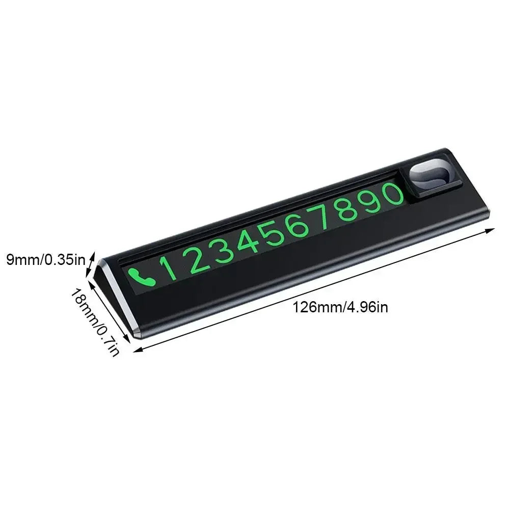 Car Park Stop Sign Universal Automobile Accessories Car Temporary Parking Card Phone Number Card Plate Telephone Number Amagi